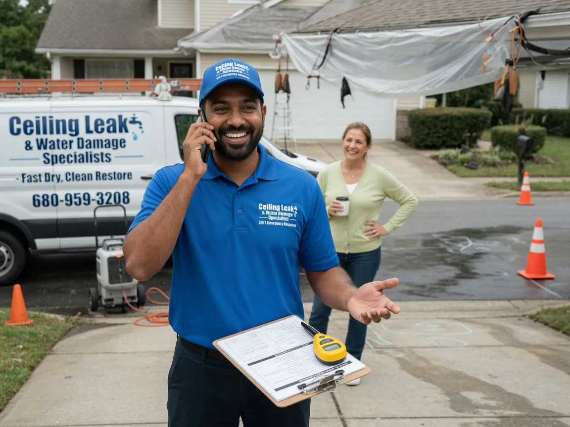 Ceiling Leak Cleanup Azle, TX FAQs
